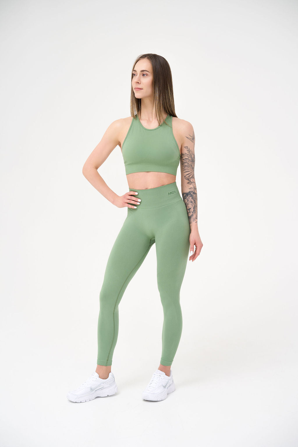 Green Comfort Sports Bra