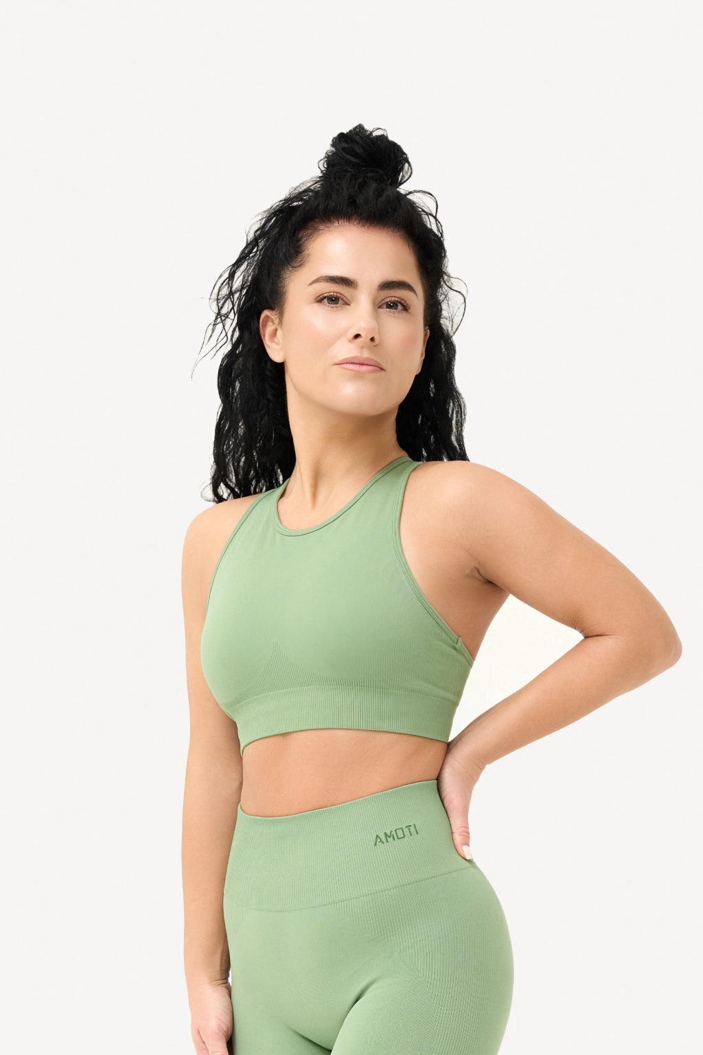 Green Comfort Sports Bra